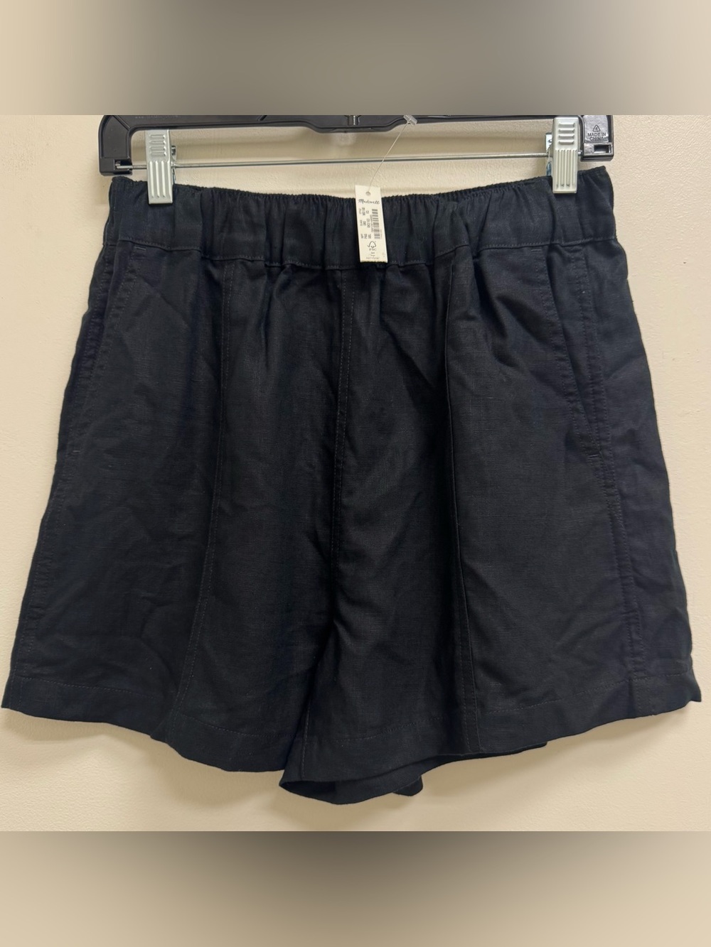 NWT Madewell Linen Blend Pull On Shorts